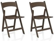 hjh LIVING Gartenstuhl Outdoor Stuhl 2er Pack Travano 1 Kunststoff, 2er Pack
