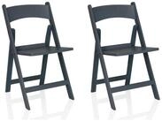 hjh LIVING Gartenstuhl Outdoor Stuhl 2er Pack Travano 1 Kunststoff, 2er Pack