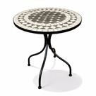 Mojawo K&uuml;chentisch Mosaik Tisch Balkontisch Gartentisch rund &Oslash;60xH70 cm...