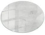 Tulup Tischplatte Glasplatte f&uuml;r Couchtisch Betonstruktur mit Kratzern Glas