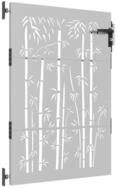 vidaXL Gartentor 85 x 150 cm Gartentor 85x150 cm Cortenstahl Bambus-Design