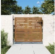 vidaXL Gartentor 85 x 75 cm Gartentor 85x75 cm Cortenstahl Quadratisches Design