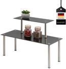 bremermann K&uuml;chenregal Glas-Regal, K&uuml;chenregal, mit Glasplatten und