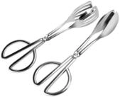 LuxusKollektion Grillzange Zangen 2er Pack Edelstahl K&uuml;che Grill Servierzangen