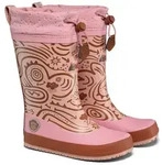 Affenzahn Vegan Puddly Gummistiefel nach Barfu&szlig;schuhprinzip, wasserdicht rosa...