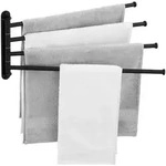 LuxusKollektion Handtuchstange Handtuchhalter Schwenkbar Edelstahl Wandmontage 4