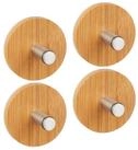 relaxdays Kleiderhaken Handtuchhaken selbstklebend 4er Set, Jacken, Badem&auml;ntel,