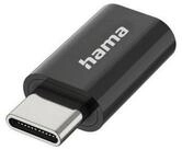 Hama USB-C-Stecker - Micro-USB-Buchse, USB 2.0, 480 Mbi USB-Adapter...