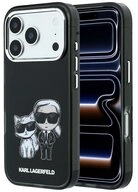 KARL LAGERFELD Handyh&uuml;lle iPhone 18 Pro MagSafe Kunstleder Logo Metall Katze