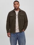 Jack & Jones PlusSize Langarmhemd JJEREGENT CORD OVERSHIRT LS SN PLS Baumwolle,