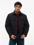 Hemdjacke TOMMY HILFIGER "PACKABLE", Herren, Gr. S, schwarz, Web, Obermaterial: 100%