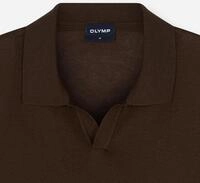 OLYMP "Strick Casual" mit geripptem Kragen, unifarben