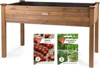 needs&wants&reg; Hochbeet aus Holz f&uuml;r Garten Balkon Terrasse gro&szlig;, Pflanzkasten