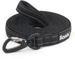 lionto Schleppleine reflektierend & gummiert, Nylon, rutschfest mit...