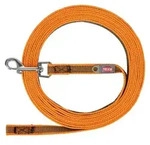 TRIXIE Schleppleine Schleppleine, gummiert - orange - 15 m/15 mm, Nylon bunt 15...