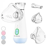 IEA Medical Inhalationsger&auml;t blau f&uuml;r Erwachsene & Kinder, leise & USB-C,...