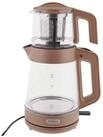 Mulex Wasser-/Teekocher Tee Express 2-in-1 aus Glas - 1L + 2L - Kupfer