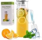 LuxusKollektion Wasserkaraffe Karaffe Glas Deckel 1 Liter 35 Unzen Wasserkrug...