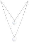 Elli Gliederkette Layer Kette mit Kreis Pl&auml;ttchen 925 Silber silberfarben
