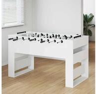 vidaXL Tischfu&szlig;ballspiel, Fu&szlig;balltisch Wei&szlig; 146,5 x 74 x 85 cm Holzwerkstoff