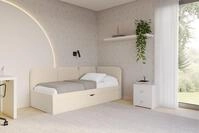 ALTDECOR Jugendbett ALVY (Jugendbett mit Bettkasten und Lattenrost, Polsterbett mit
