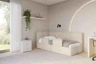 ALTDECOR Jugendbett KIVY (Jugendbett mit Bettkasten und Lattenrost, Polsterbett mit