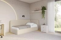 ALTDECOR Jugendbett ELSY (Jugendbett mit Bettkasten und Lattenrost, Polsterbett...