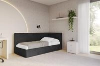 ALTDECOR Jugendbett TULY (Jugendbett mit Bettkasten und Lattenrost, Polsterbett mit