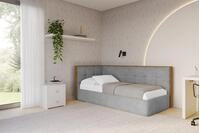 ALTDECOR Jugendbett SOVY (Jugendbett mit Bettkasten und Lattenrost, Polsterbett...