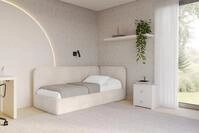 ALTDECOR Jugendbett ELSY (Jugendbett mit Bettkasten und Lattenrost, Polsterbett ohne