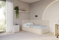 ALTDECOR Jugendbett LIVY (Jugendbett mit Bettkasten und Lattenrost, Polsterbett...