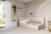 ALTDECOR Jugendbett ELRY (Jugendbett mit Bettkasten und Lattenrost, Polsterbett...