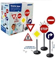 alldoro Spiel-Verkehrszeichen Verkehrsschilder Set Kinder - 6 Motive - ca. 70 cm