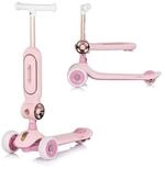 Chipolino Cityroller Bloomi 2 in 1, Laufrad-Funktion, Sitz, PU-Leuchtr&auml;der,...
