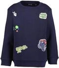 Sweater BLUE SEVEN "Sweatshirt", Jungen, Gr. 98, blau (5900, nachtblau), 80%