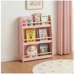en.casa Kinderregal, &raquo;Virer&laquo; mit 3 Ebenen 78 x 60 x 18 cm Rosa rosa
