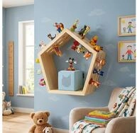 Baby Vivo Regal Toniebox magnetische Aufbewahrung f&uuml;r &uuml;ber 68 Tonies - 5 Eck