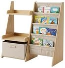 relaxdays Kinderregal B&uuml;cherregal Kinder Stofftaschen & Box, 1-tlg.