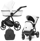KUNERT Kombi-Kinderwagen ARIZO 2 in1 Kinderwagen mit schwarzem Rahmen und
