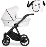 KUNERT Kombi-Kinderwagen IVENTO 2in1 Kinderwagen mit schwarzem Rahmen und...