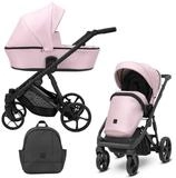 KUNERT Kombi-Kinderwagen ARIZO 2 in1 Kinderwagen mit schwarzem Rahmen und