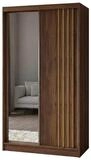 Masseno Schwebet&uuml;renschrank NELVIA 120 cm Kleiderschrank mit Spiegel 2 T&uuml;ren
