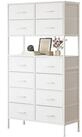LuxusKollektion Hochkommode Kommode 12 Schubladen Aufbewahrung Schlafzimmer Wei&szlig;