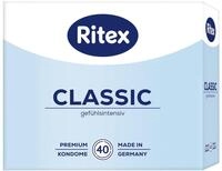Ritex Kondome Classic - 40 St&uuml;ck - Gef&uuml;hlsintensiv, f&uuml;r ein nat&uuml;rliches...