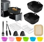 LuxusKollektion Frittiereinsatz Airfryer Zubeh&ouml;r Set 18-teilig