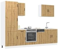 vidaXL H&auml;ngeschrank vidaXL 7-tlg. K&uuml;chenschrank-Set Kalmar Artisan-Eiche