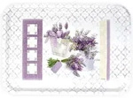Lashuma Tablett Lavendeltraum, Kunststoff, (1-tlg), Lila Esstablett aus Italien...