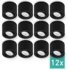 Oktaplex lighting LED Deckenstrahler Lile Aluminium Deckenspot schwarz,...