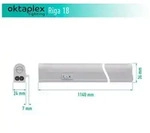 Oktaplex lighting LED Unterbauleuchte LED Unterbaulampe Riga 114cm 1630lm 18W,...