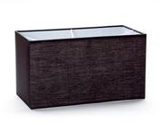 Orion Leuchten Lampenschirm Rechteckiger Lampenschirm 32 x 16 x 18 cm schwarz